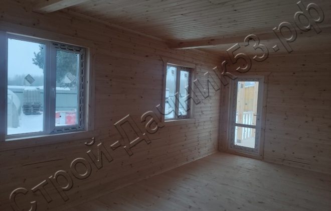 4 Каркасно-щитовой дом   Д-3, 9х8,5м, 67,5 М², Владимирская область, Ковровский район, село Большие Всегодичи. (3)